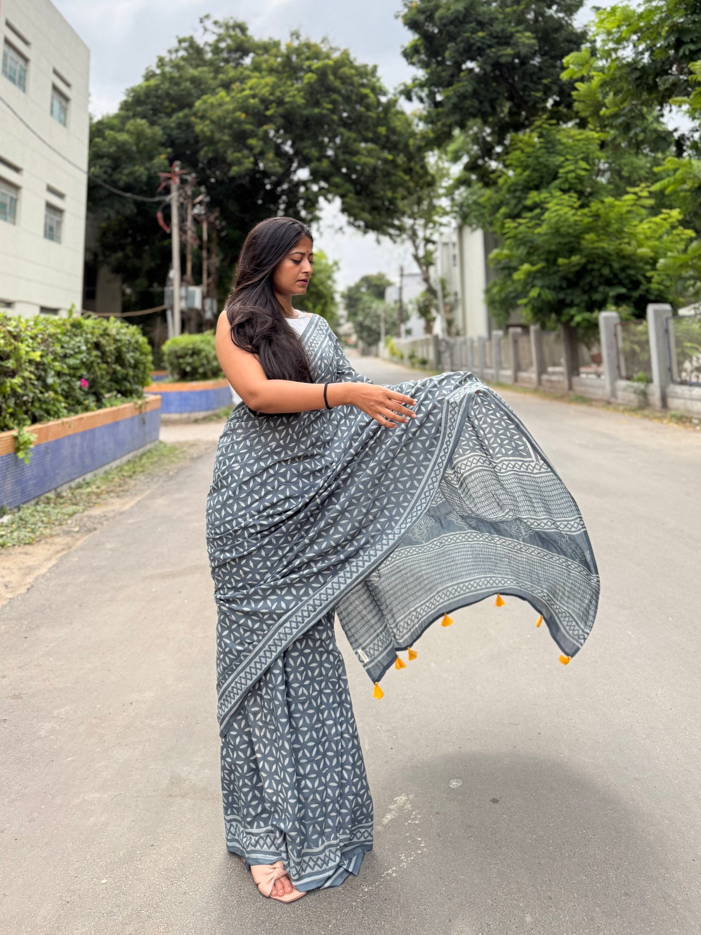 Petal Mosaic Saree