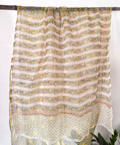Lime Vines Saree