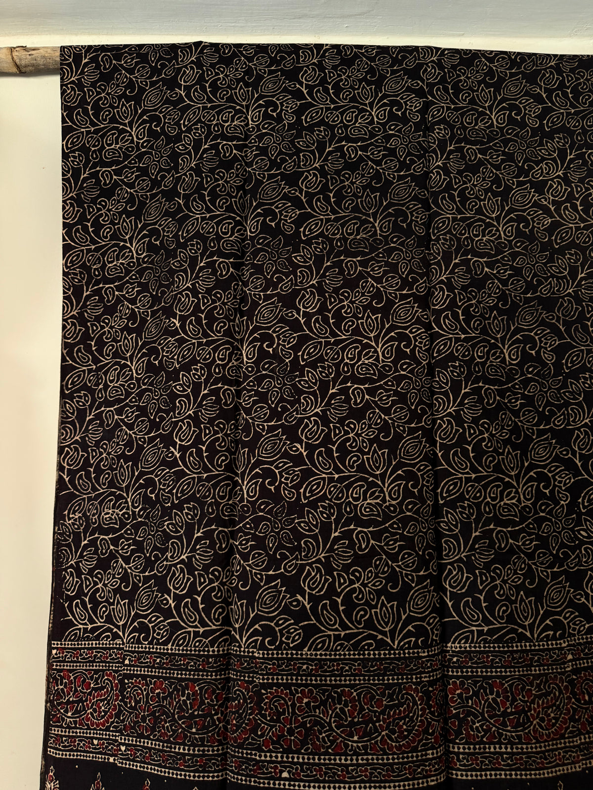 Black Ajrakh Dupatta