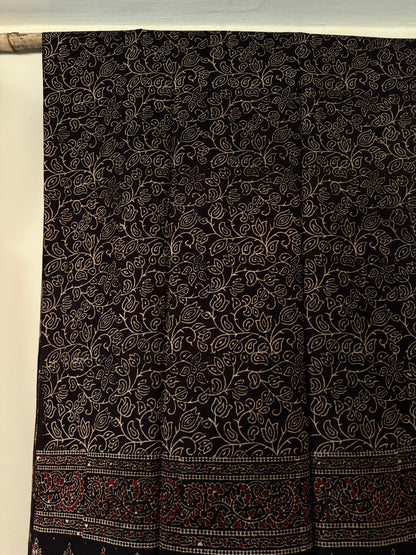 Black Ajrakh Dupatta
