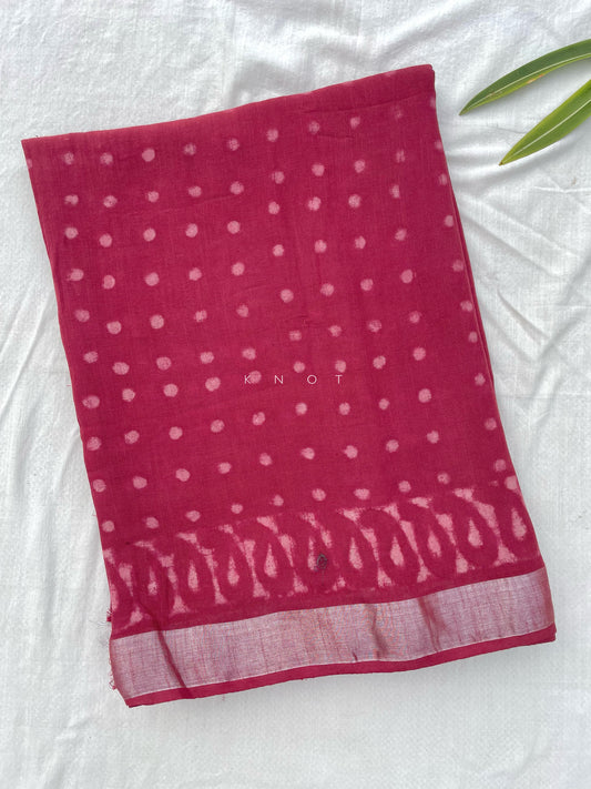 Brick Polka Saree