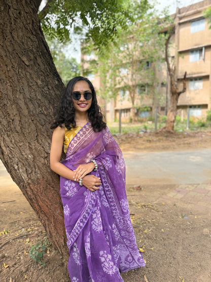 Orchid Vines Saree