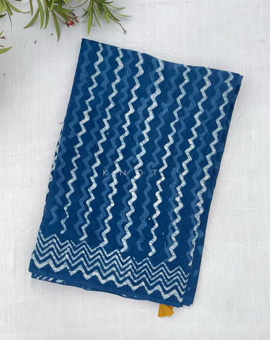 Indigo Waves Saree