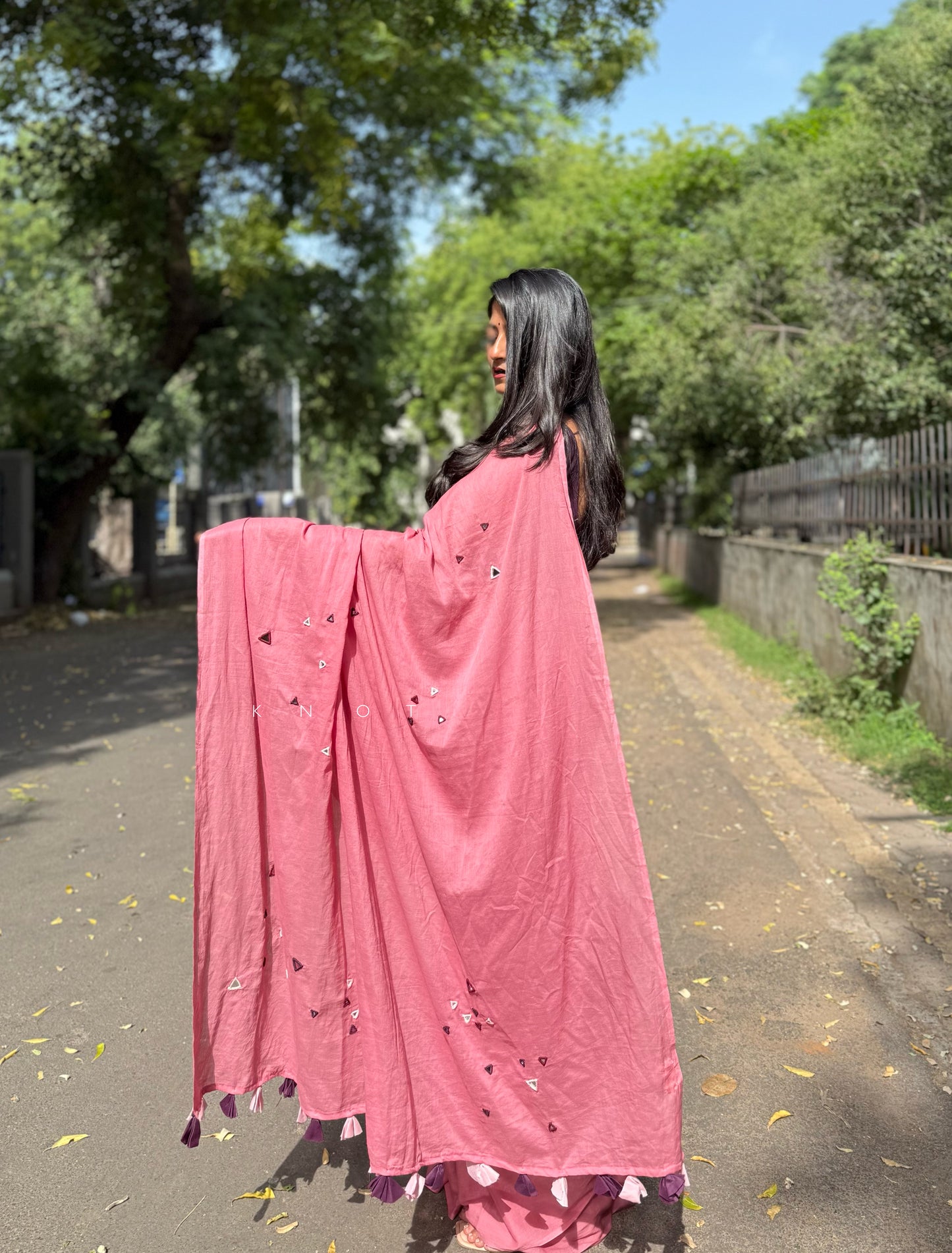Flamingo Saree