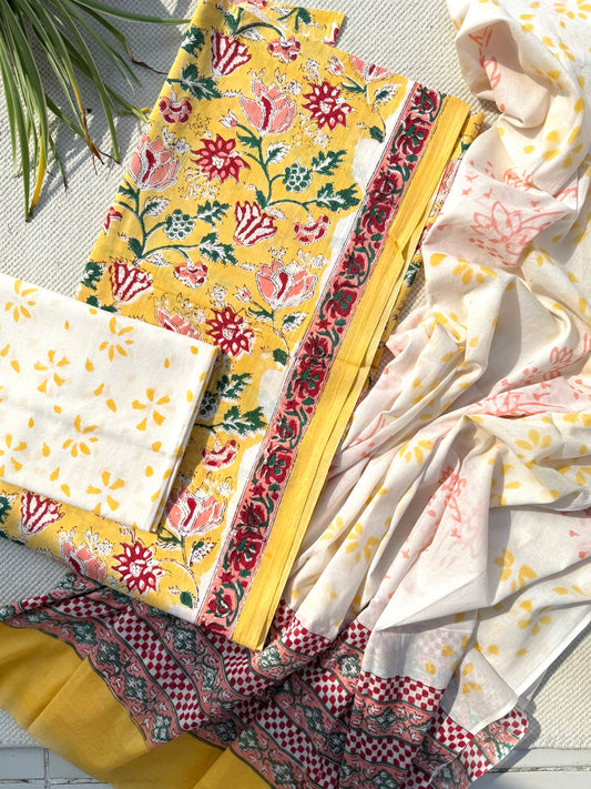 Honey Floral Suit