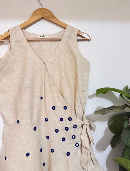 Ivory Wrap Dress