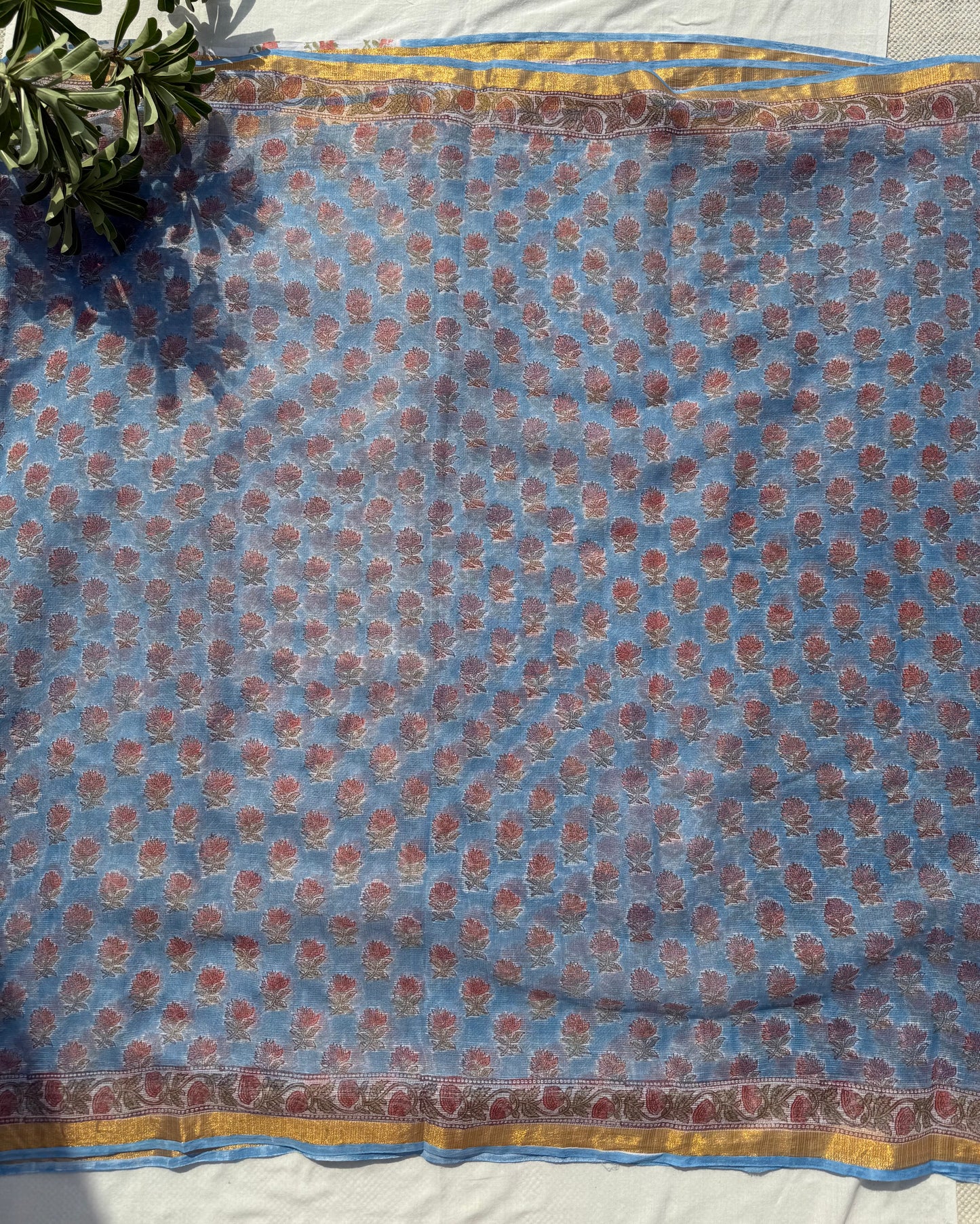 Blue Pea Saree