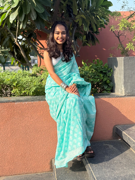 Morning Mist Saree