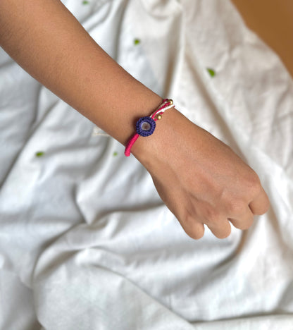 Navy Mirror Rakhi