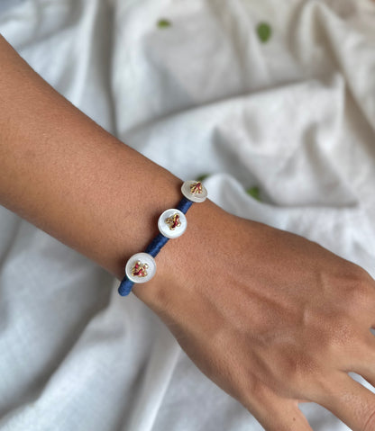 Navy Button Rakhi