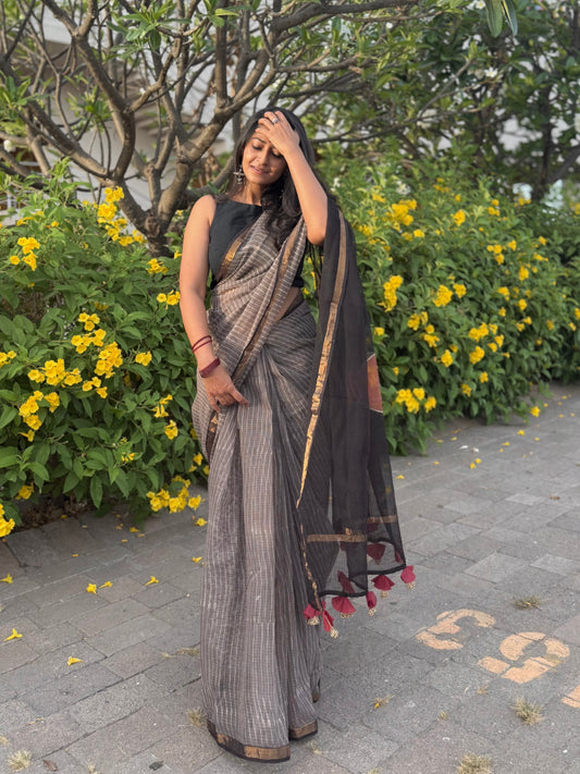 Mystic Stripe  Saree