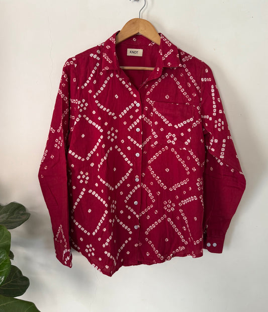 Red Patterned Shirt