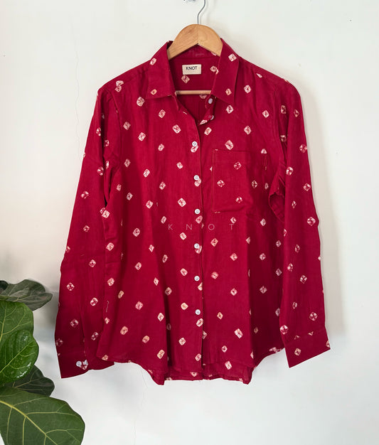 Sangria Bandhani Shirt