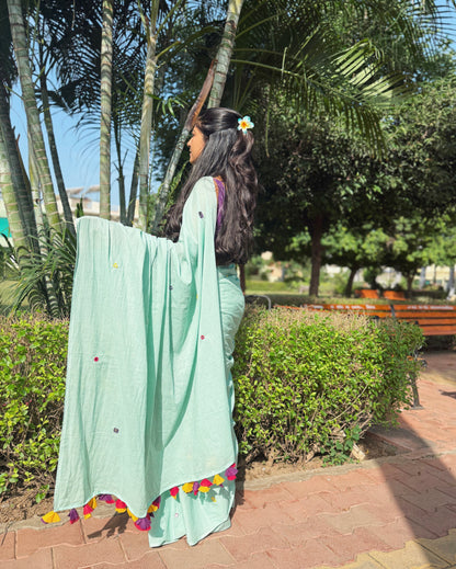 Mint Magic Saree