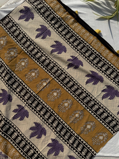 Pastel Nandi Saree