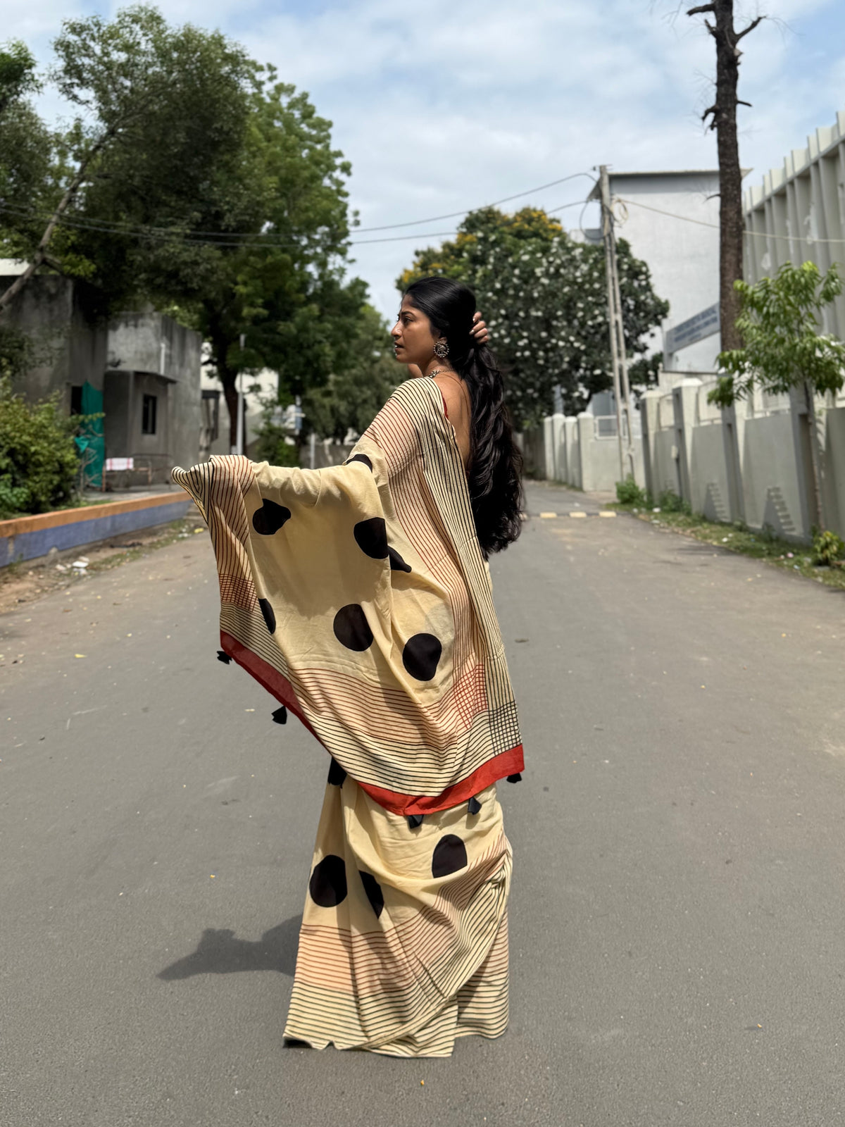 Dotted Play Saree