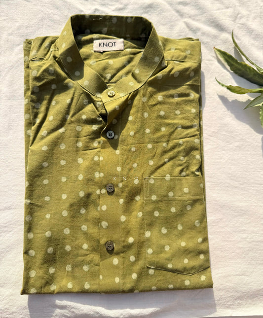 Olive Polka Shirt