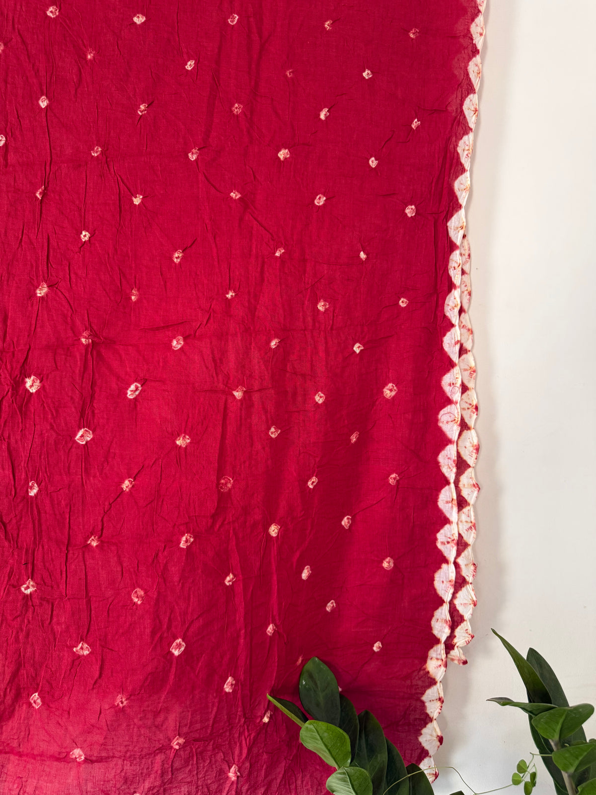 Red Bandhani Dupatta