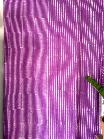 Magenta Stripe Saree