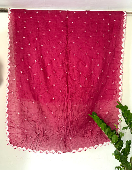 Mauve Bandhani Dupatta