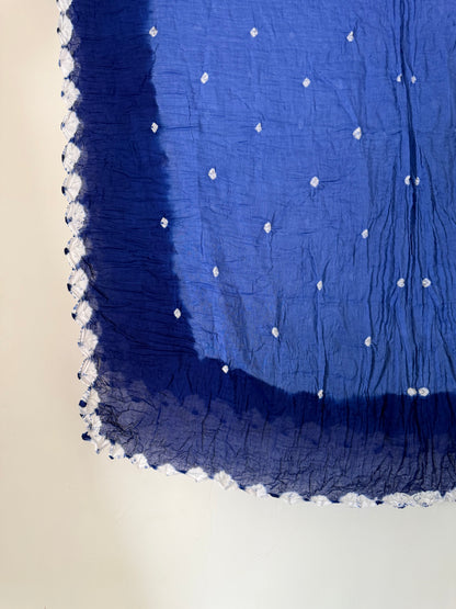 Blue Bandhani Dupatta