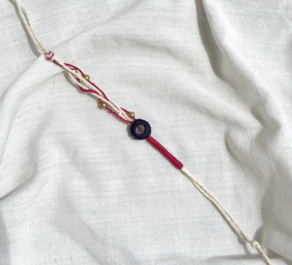 Navy Mirror Rakhi