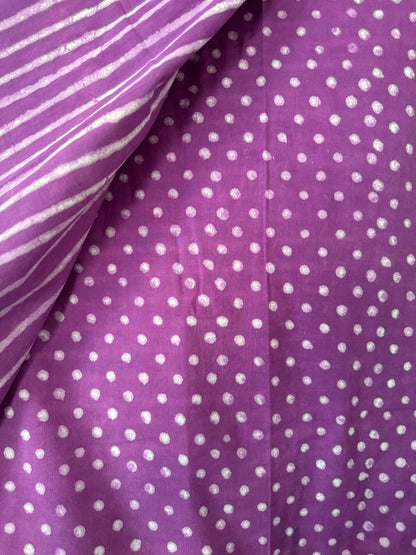 Magenta Stripe Saree