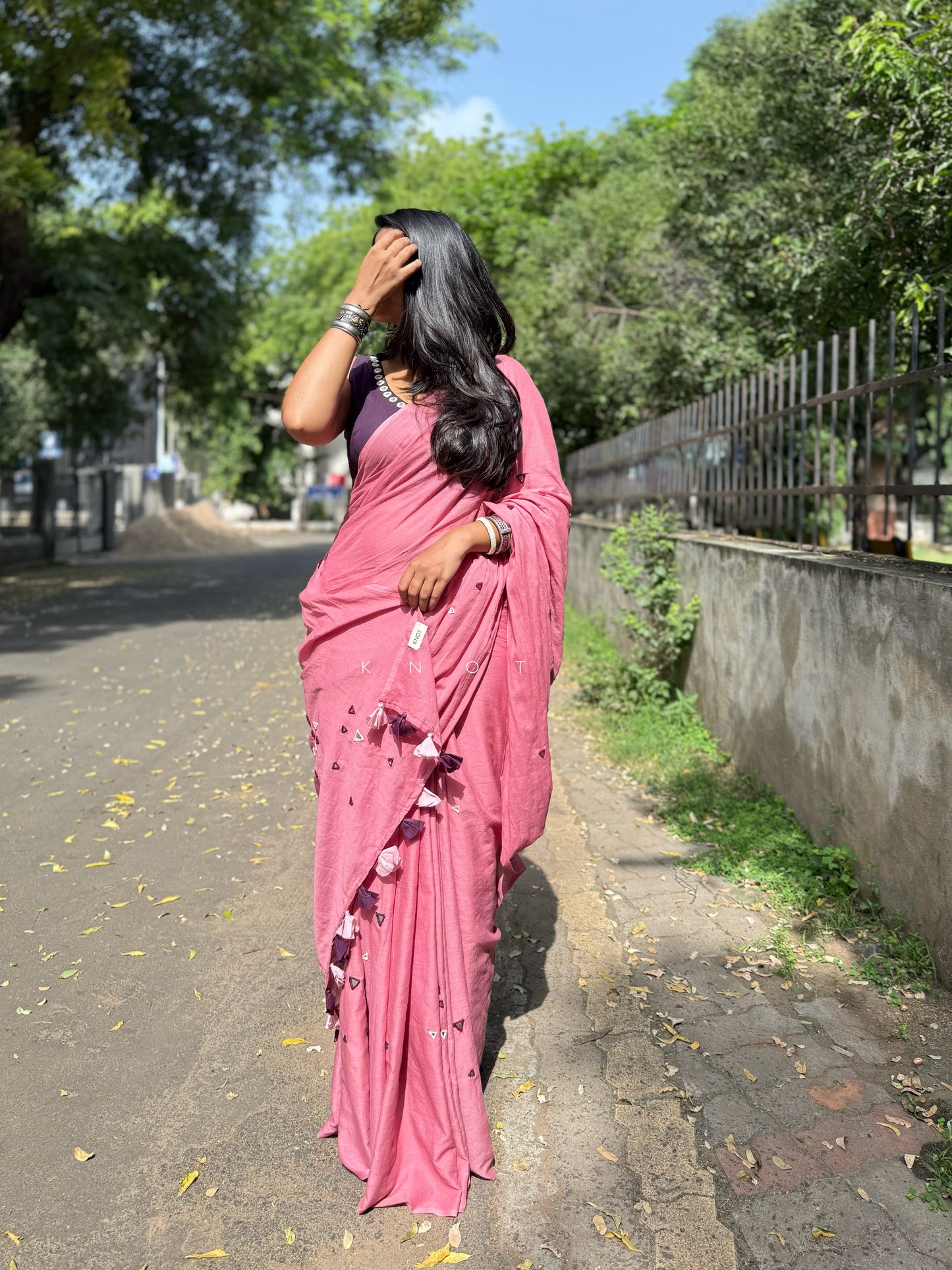 Flamingo Saree