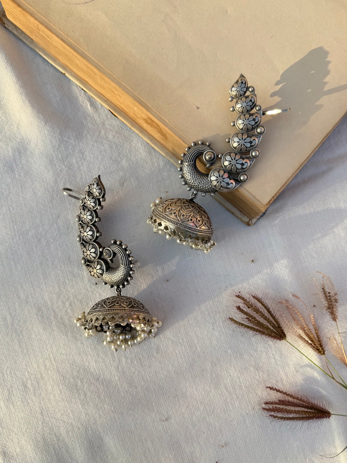 Peacock Earcuffs