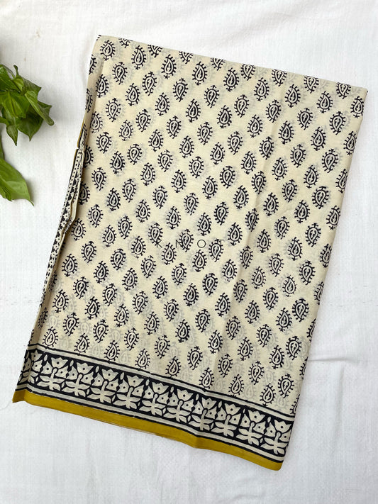 Beige Field Saree