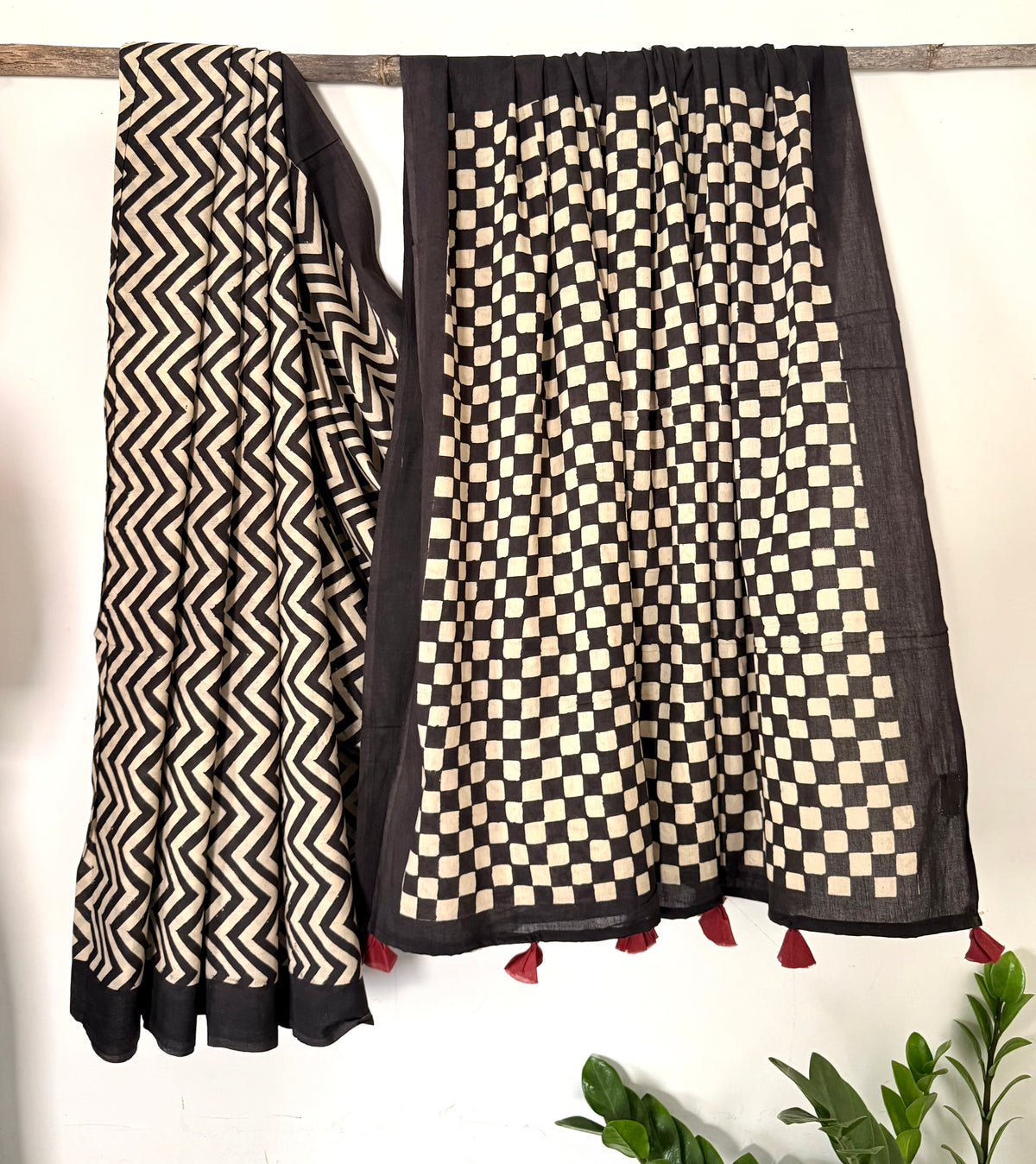 Retro Chevron Saree