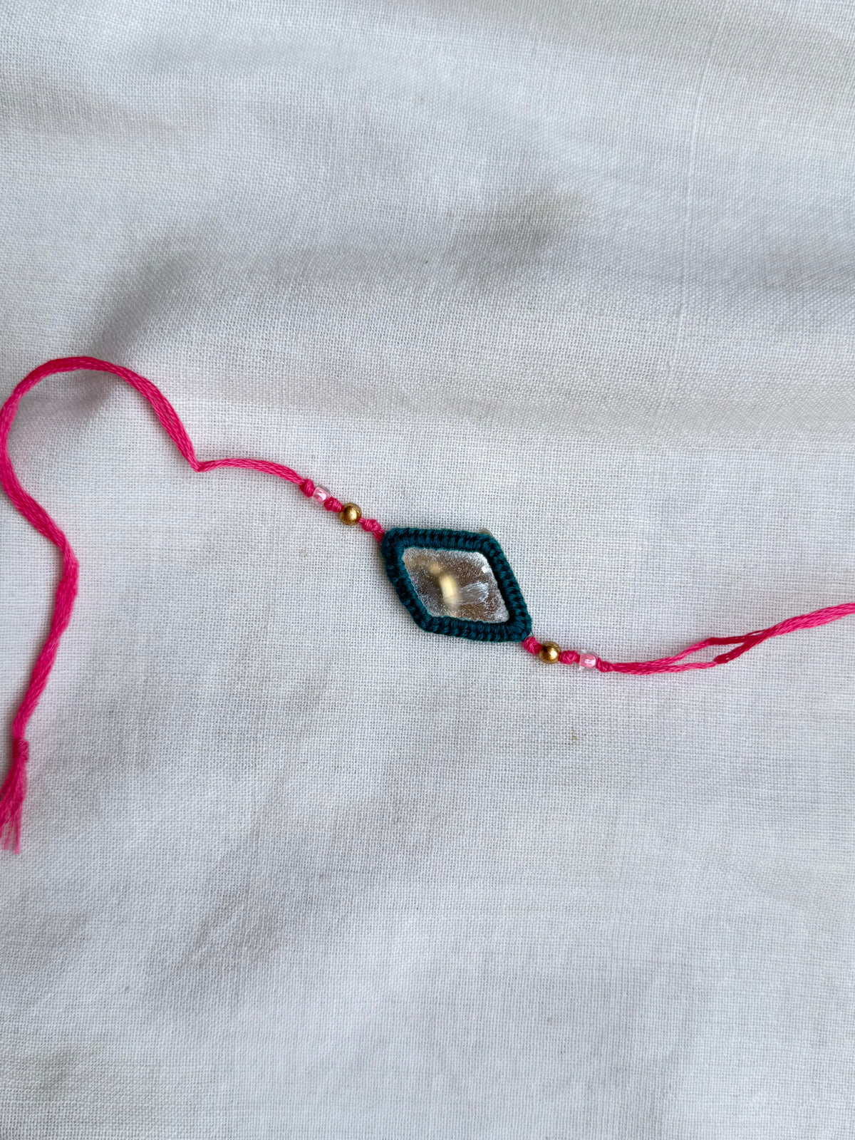Teal Mirror Rakhi