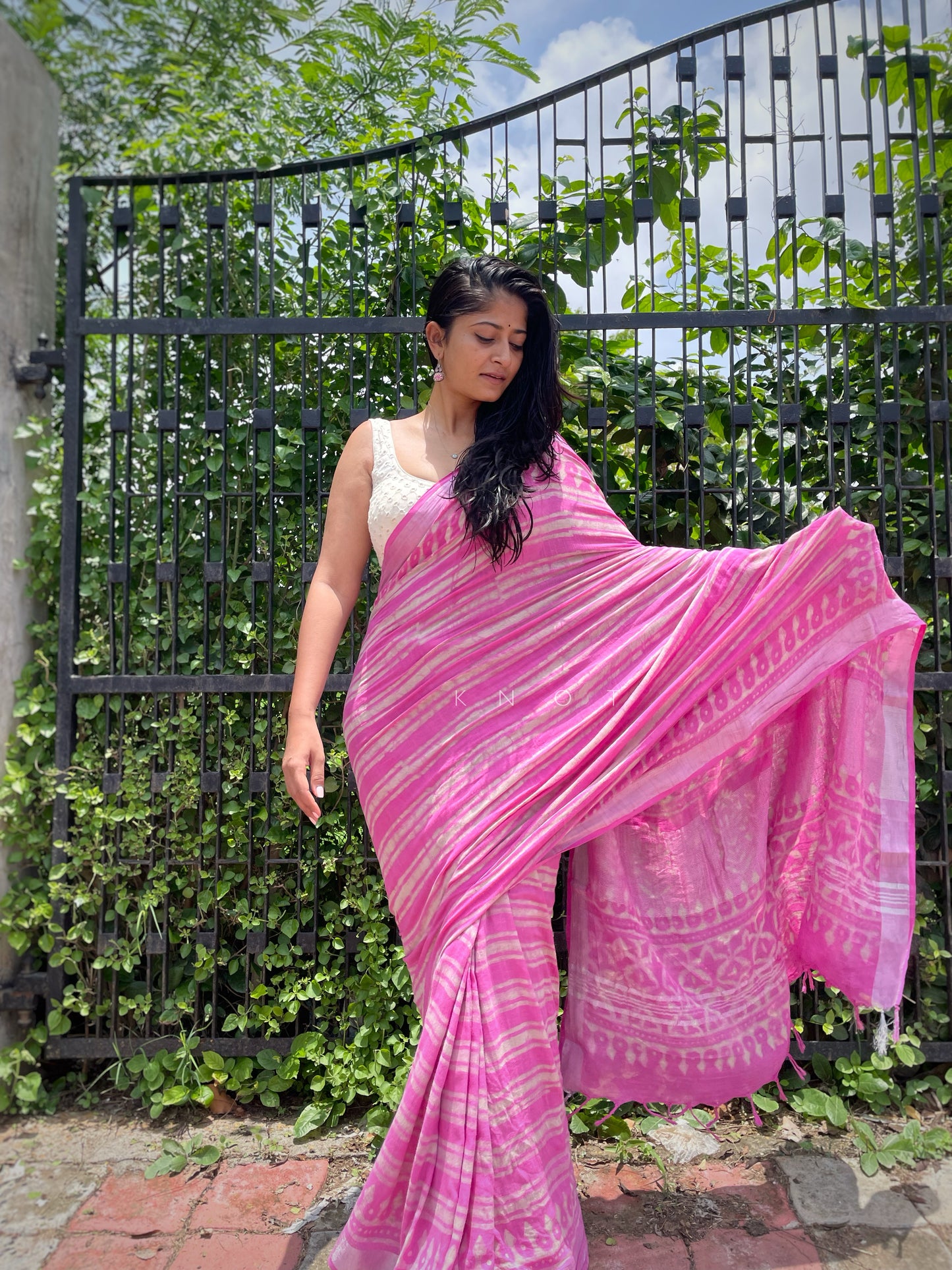 Wineberry Saree