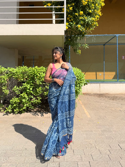 Dahlia Field Saree