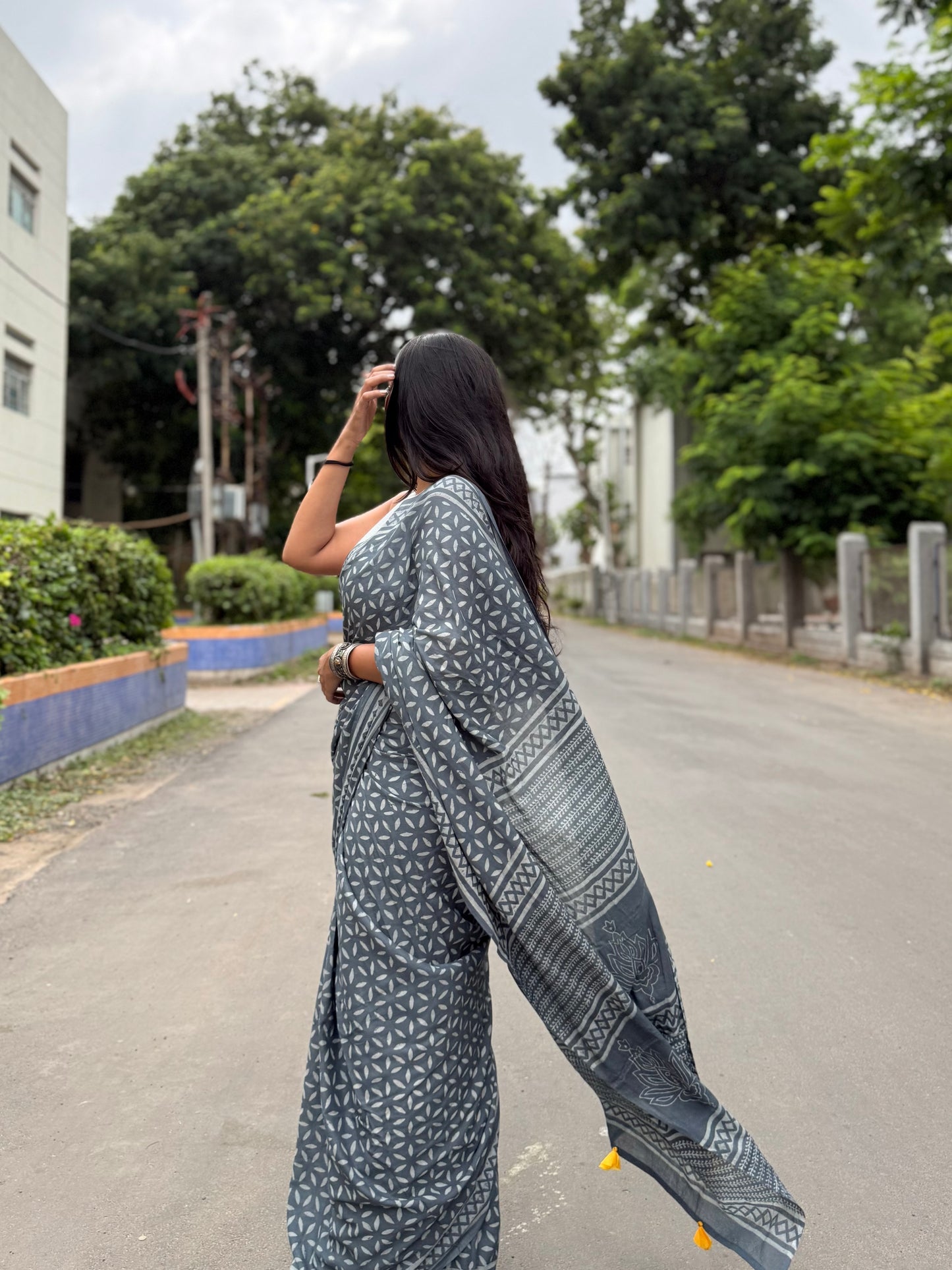 Petal Mosaic Saree