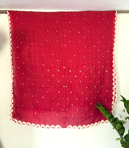 Red Bandhani Dupatta