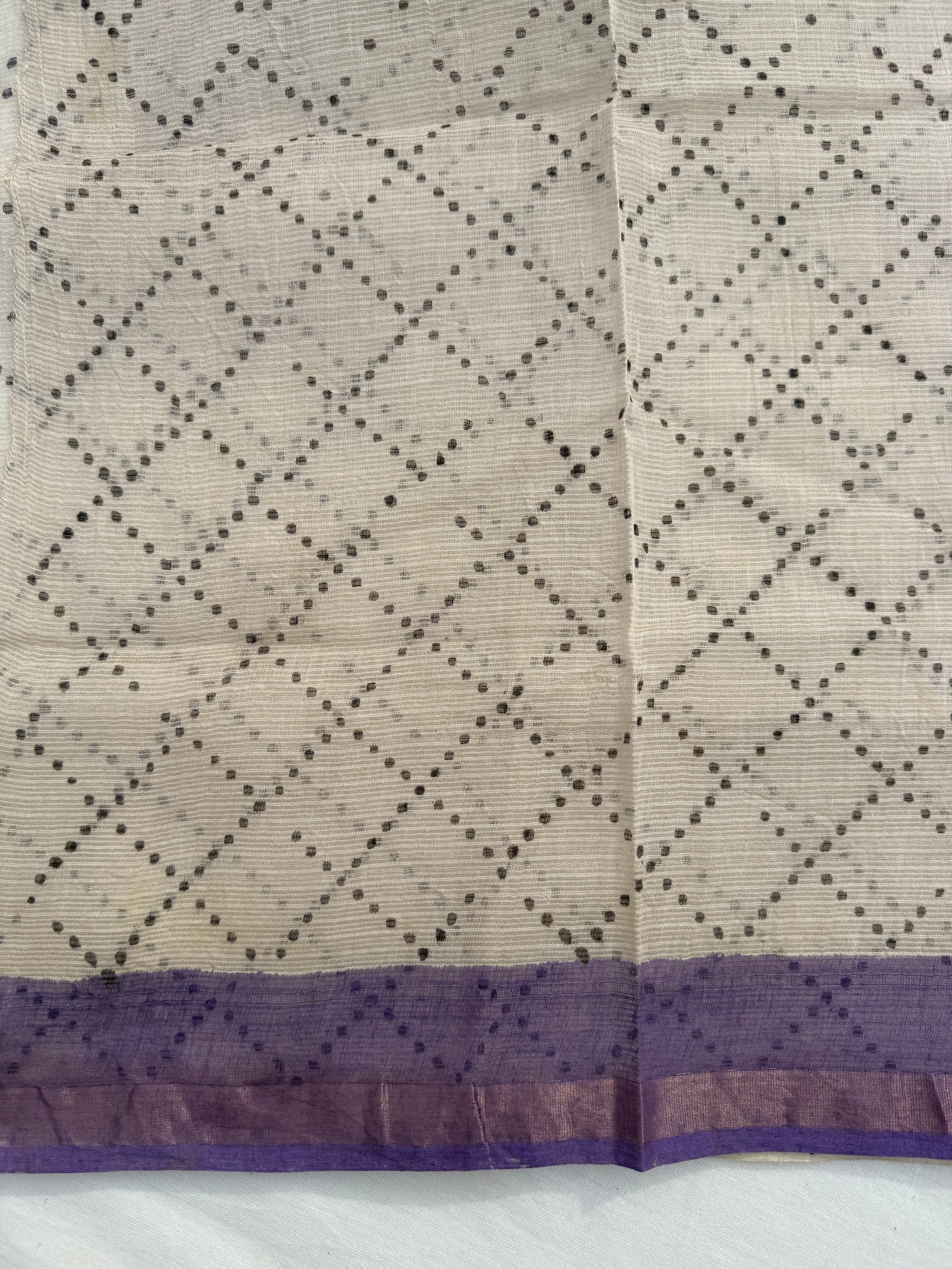Striped Plum Saree