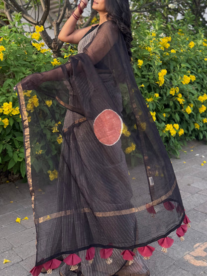 Mystic Stripe  Saree