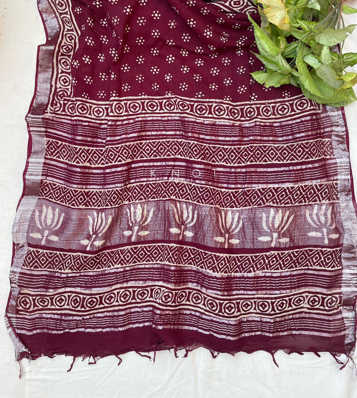 Wine Poppy Saree