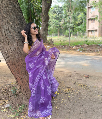 Orchid Vines Saree
