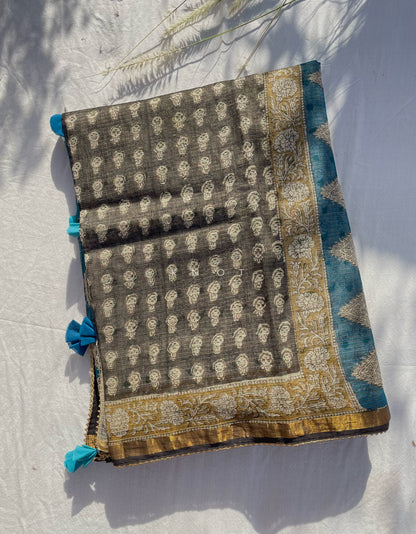 Raven Sea Saree