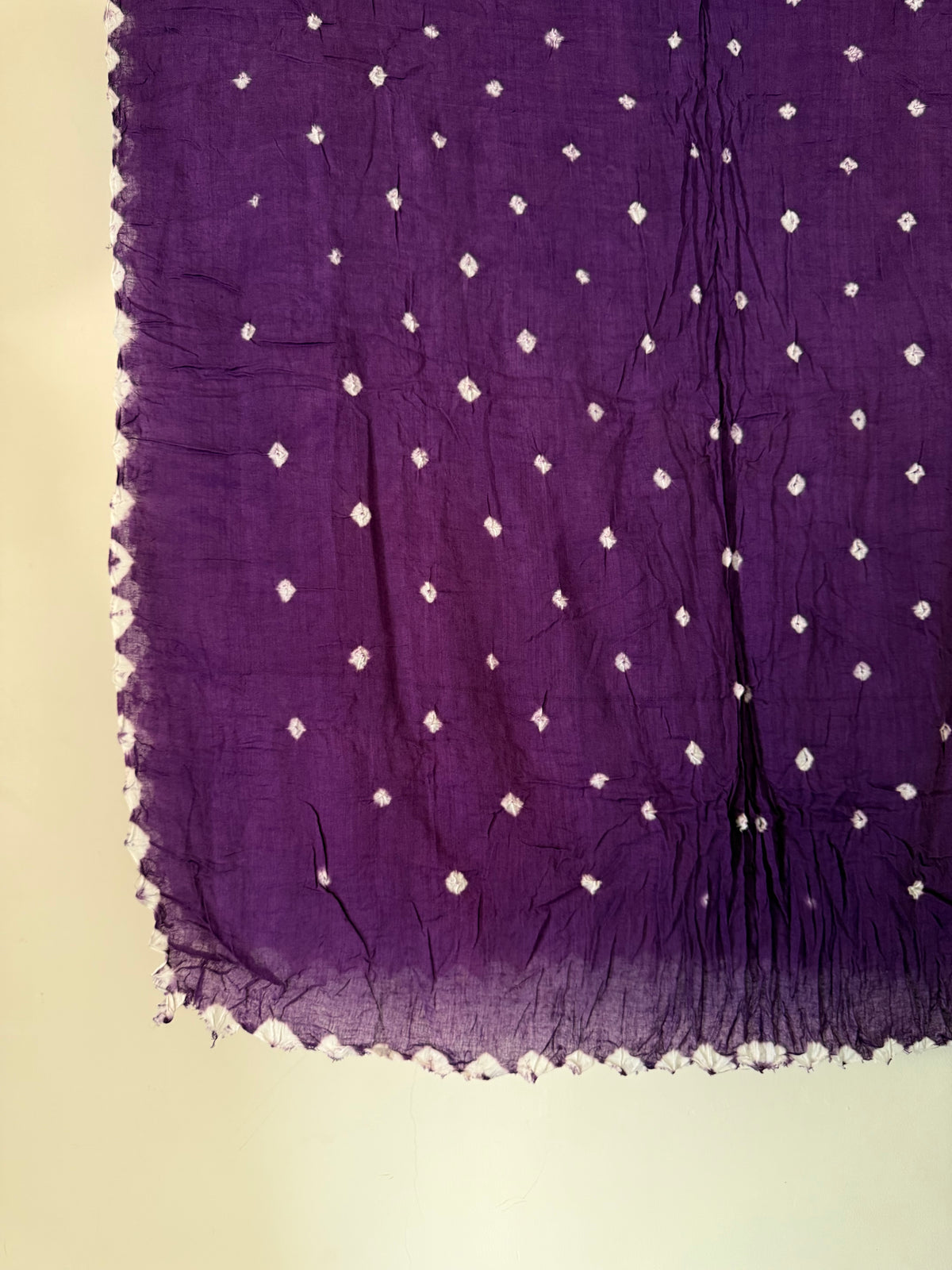 Purple Bandhani Dupatta