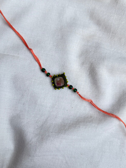 Bead Mirror Rakhi