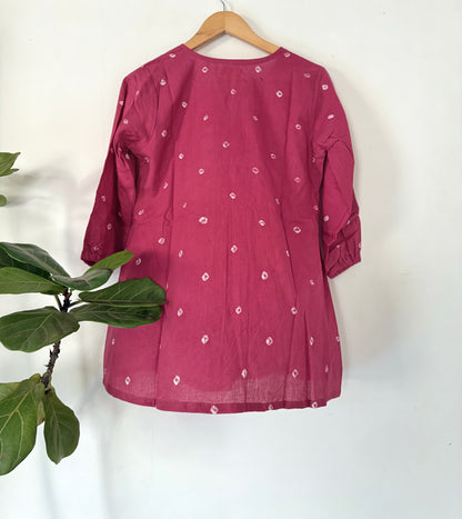 Dusty Bandhani Top
