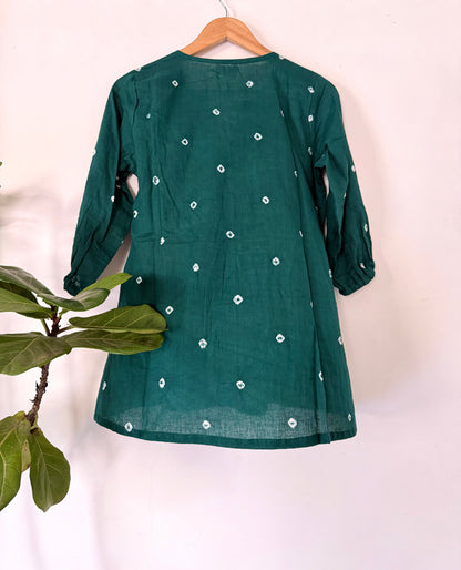 Pine Bandhani Top