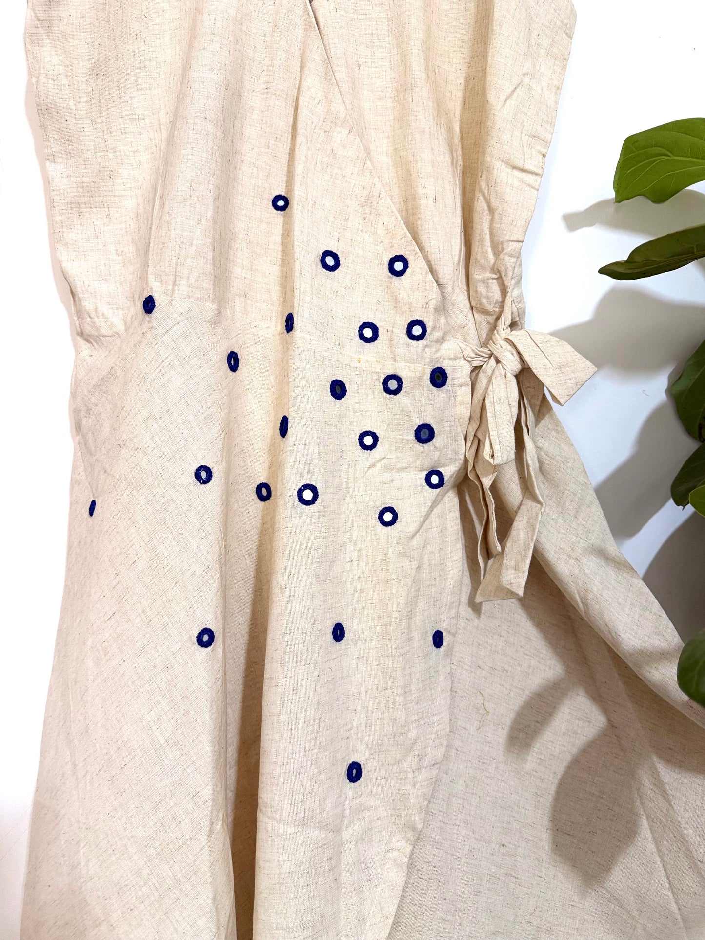 Ivory Wrap Dress