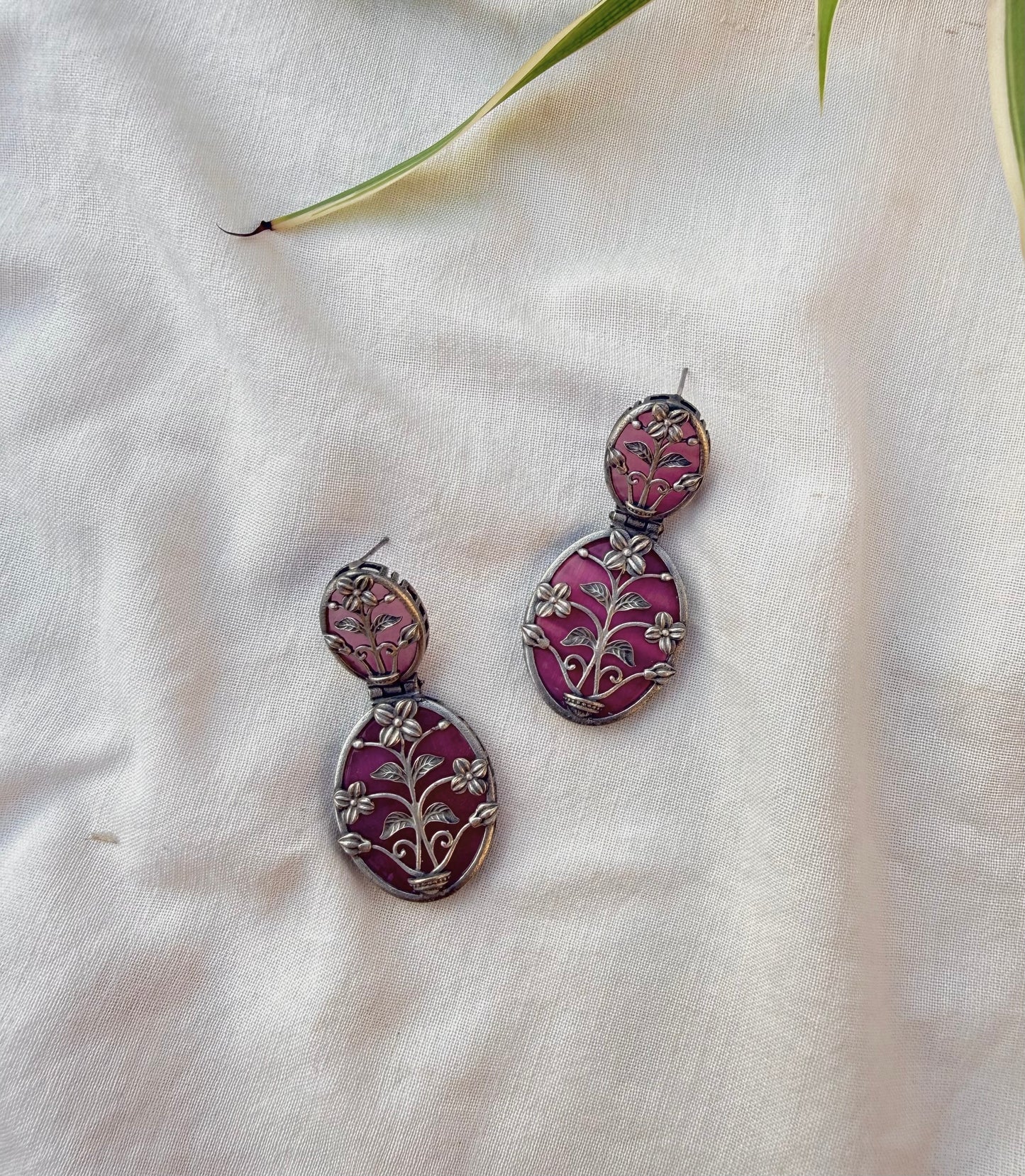 Pink Flora Earrings