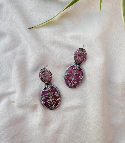 Pink Flora Earrings