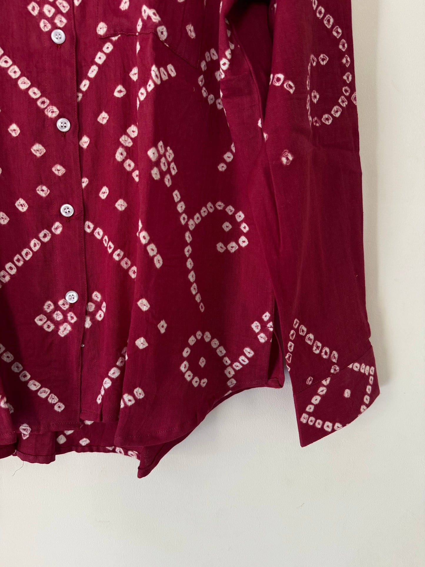 Cherry Bandhani Shirt