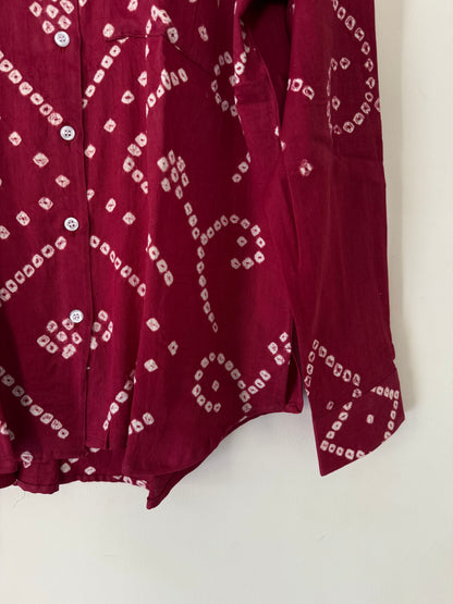 Cherry Bandhani Shirt
